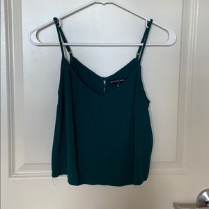 Green Backless Crop Top